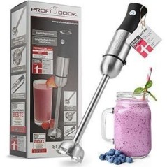 ProfiCook PC-SM 1094 Hand Blender - Stainless Steel/Black | Powerful, Versatile & Stylish Kitchen Essential